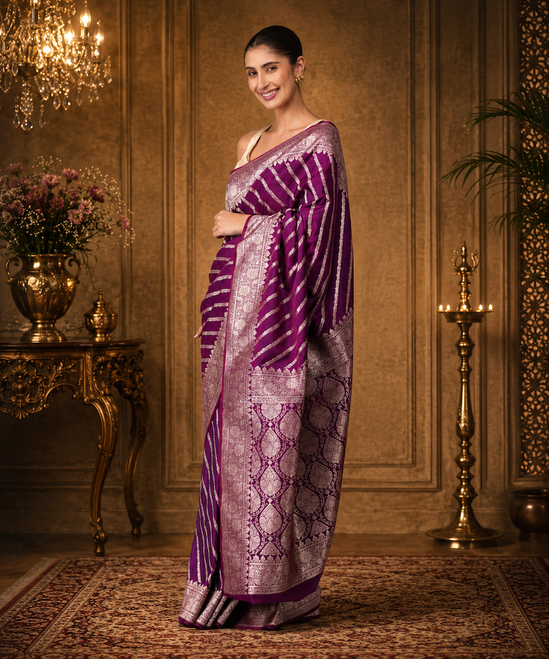 Vaibhavi - Mushru Silk Saree