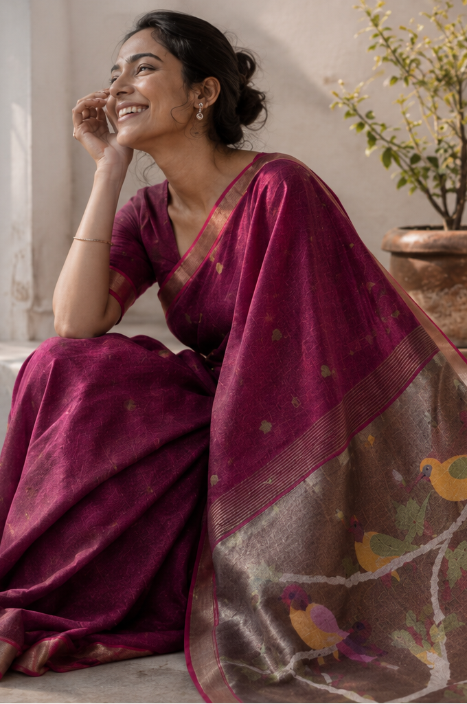 Aabha Linen paithni