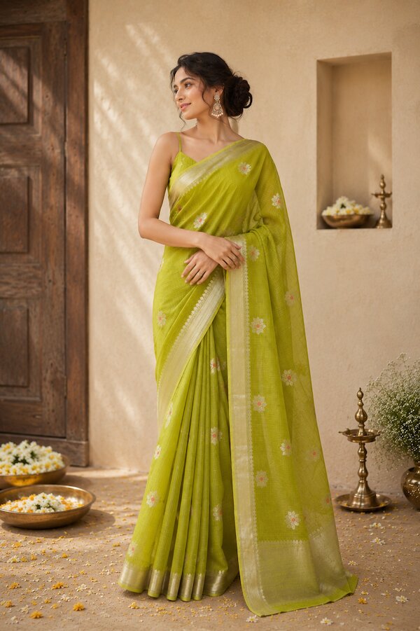 Kusum – Kota Doria Buta Saree